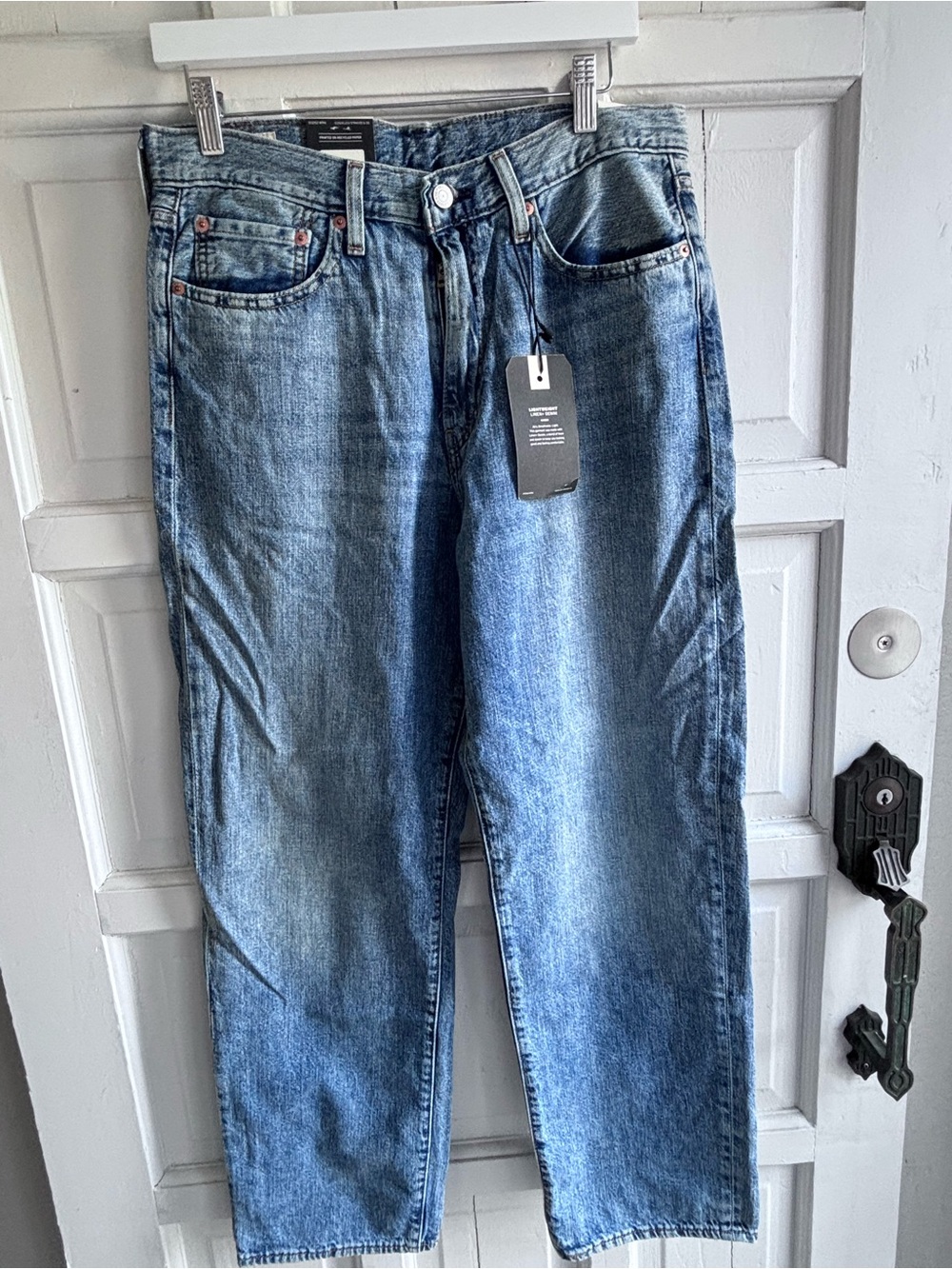 Men's Blue Denim Jeans - Classic Straight Fit